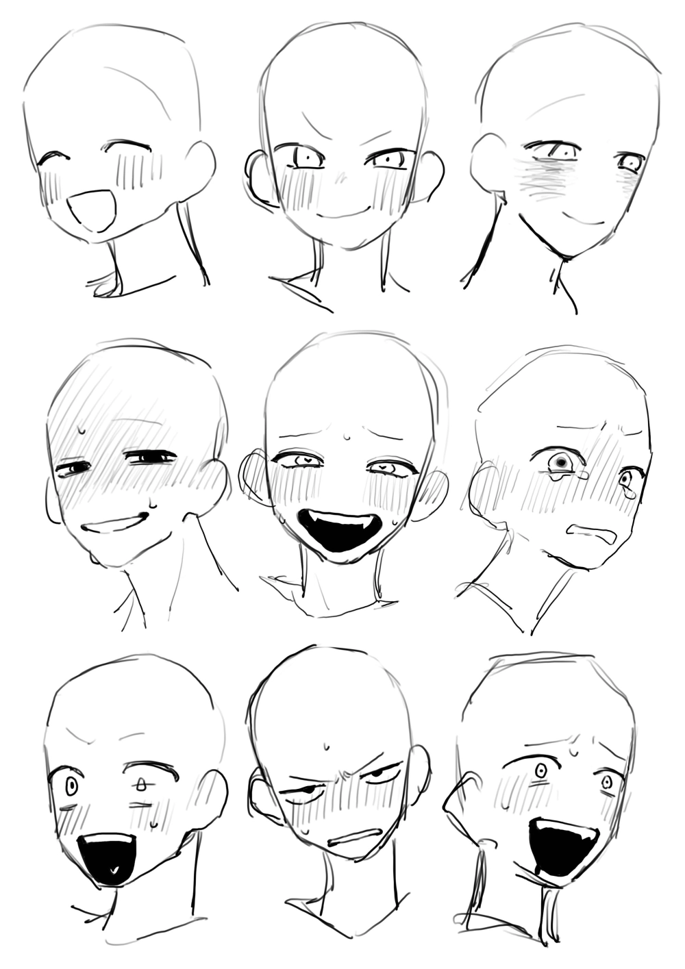 Chibi face reference perfect for practice