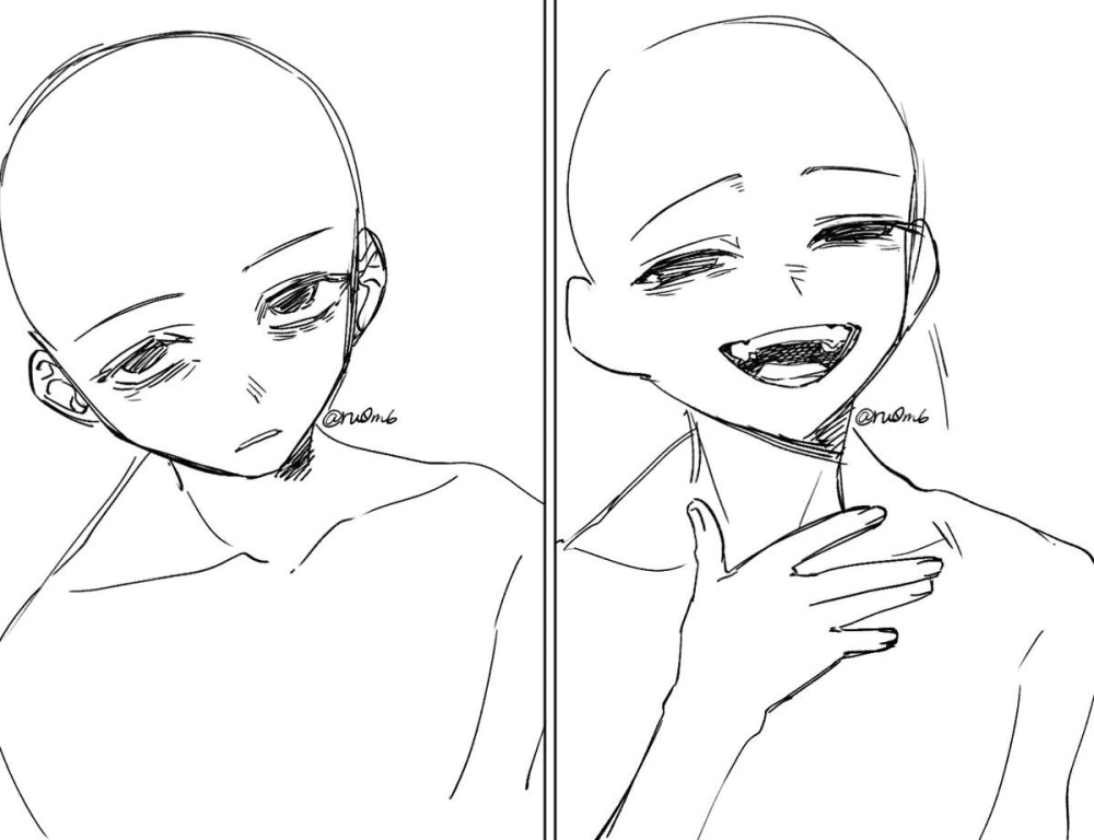 Chibi head drawing balanced and adorable