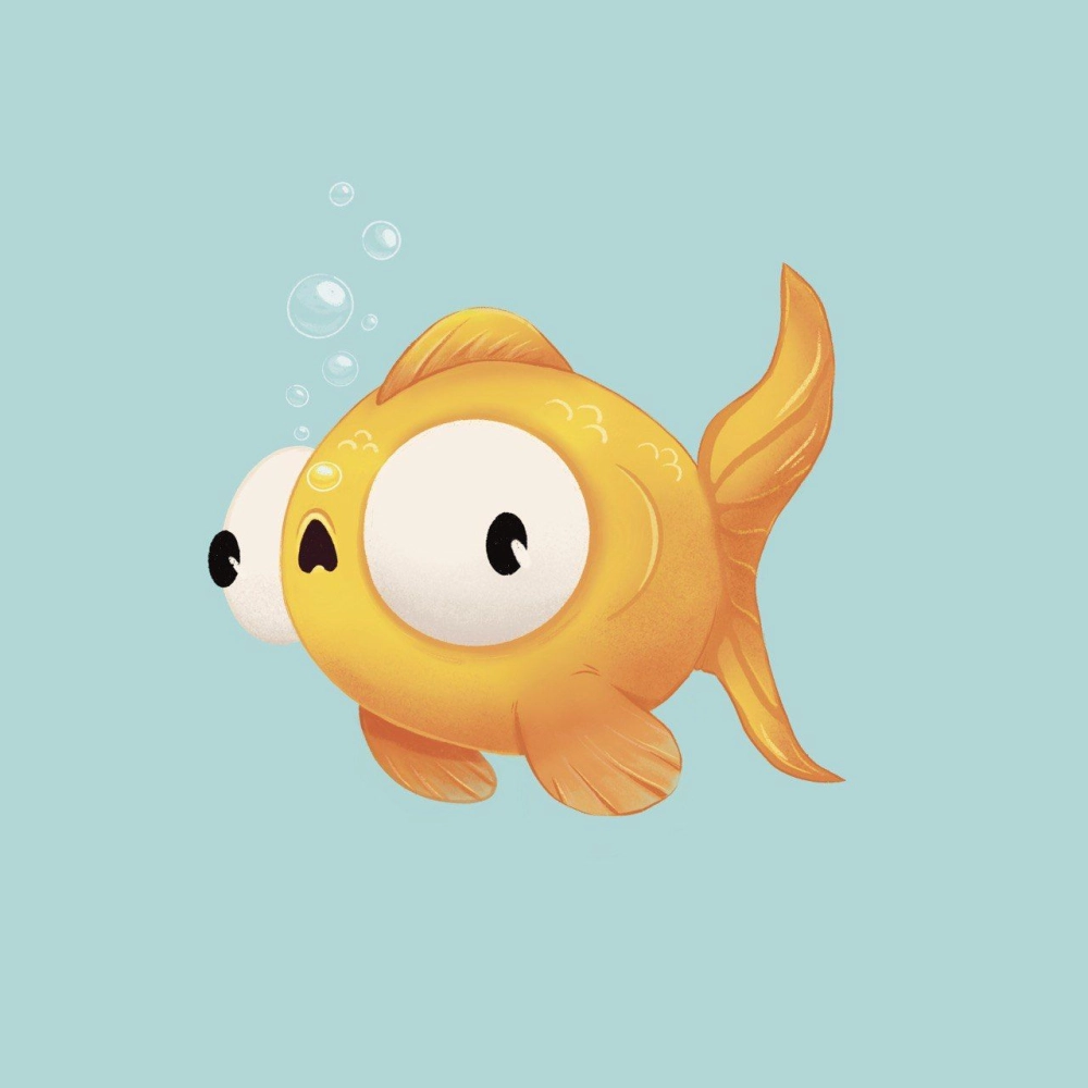 Chibi fish art capturing cute ocean fantasy style
