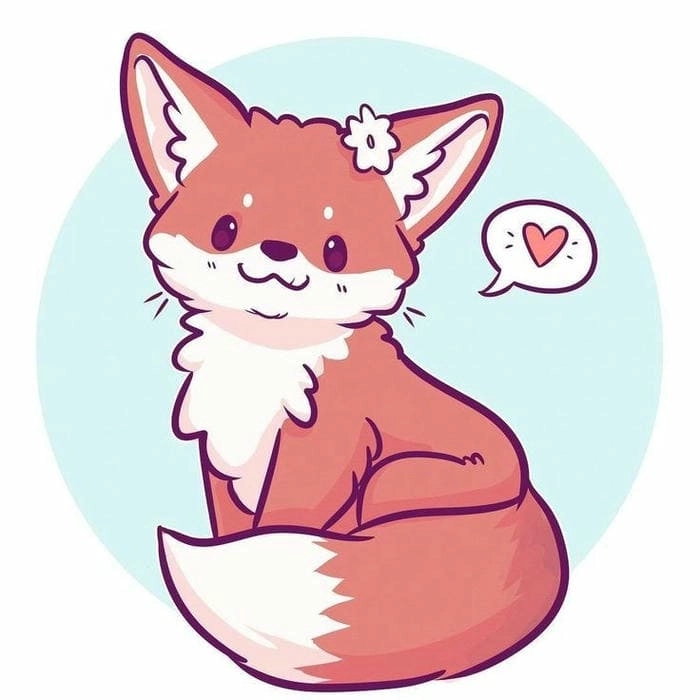 Chibi fox plush soft and adorable to hug