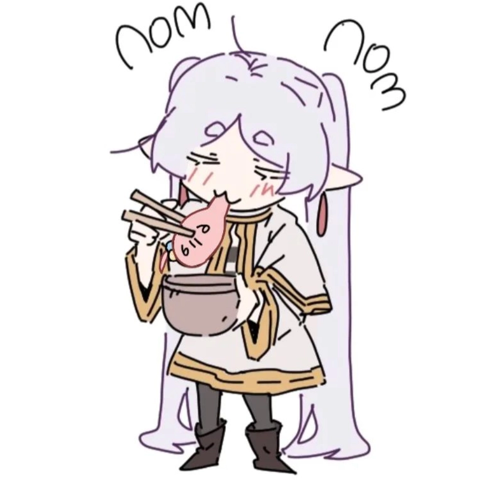 Frieren chibi small yet magical vibe