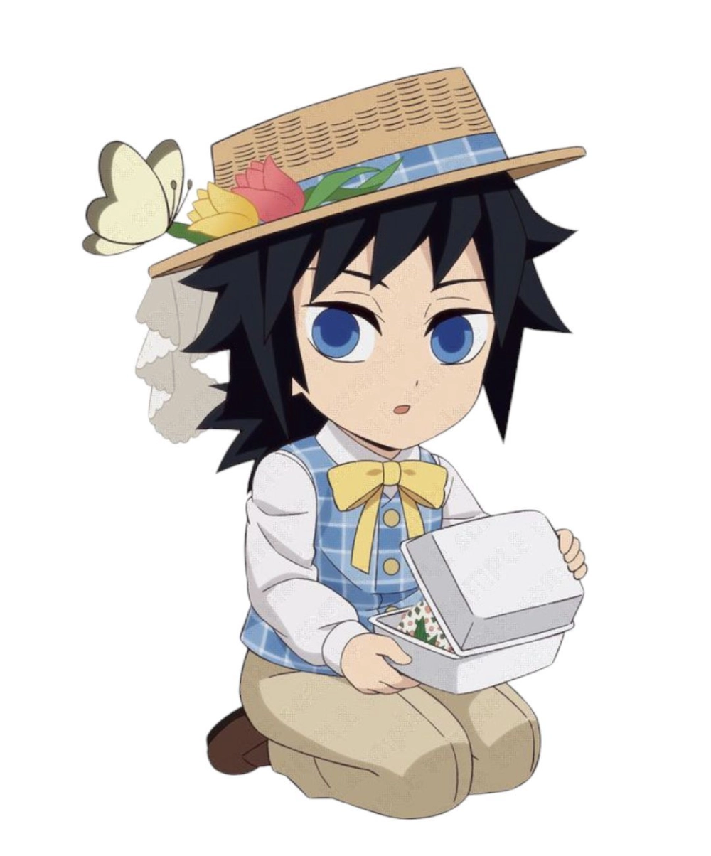 Giyu chibi wallpaper bright and vivid