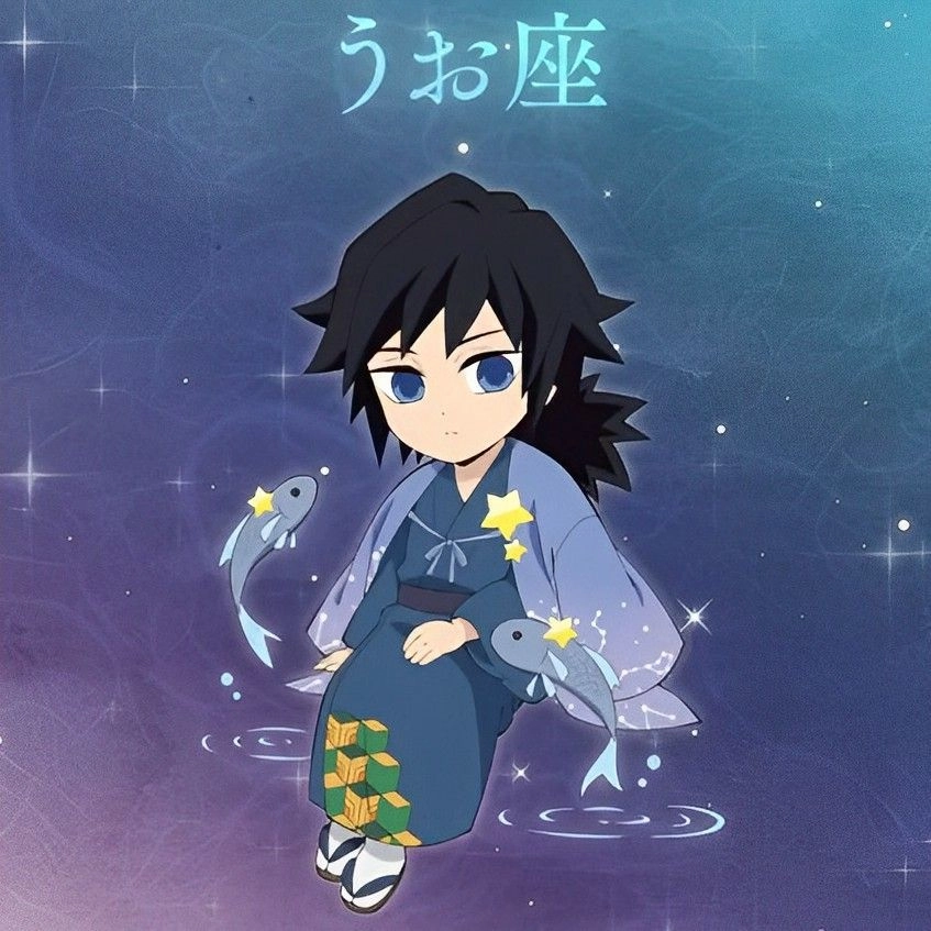 Giyu chibi drawing simple yet bold