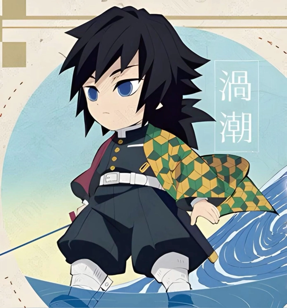 Cute Giyu chibi melting quiet hearts