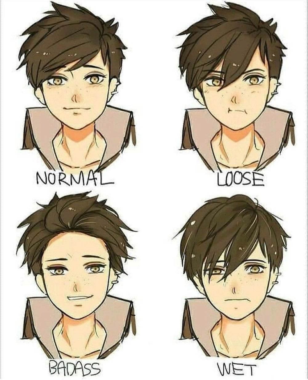 How to draw chibi hair in simple steps