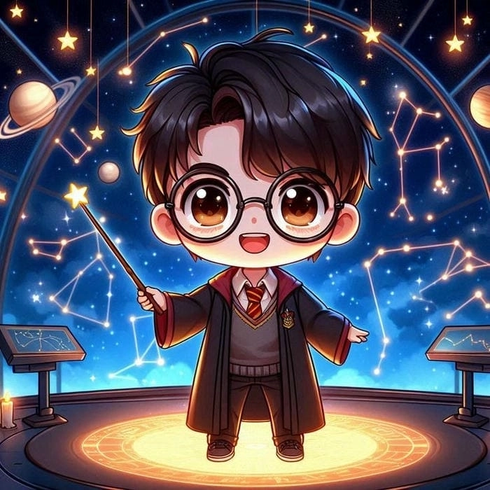 Harry Potter chibi feels magical and cute