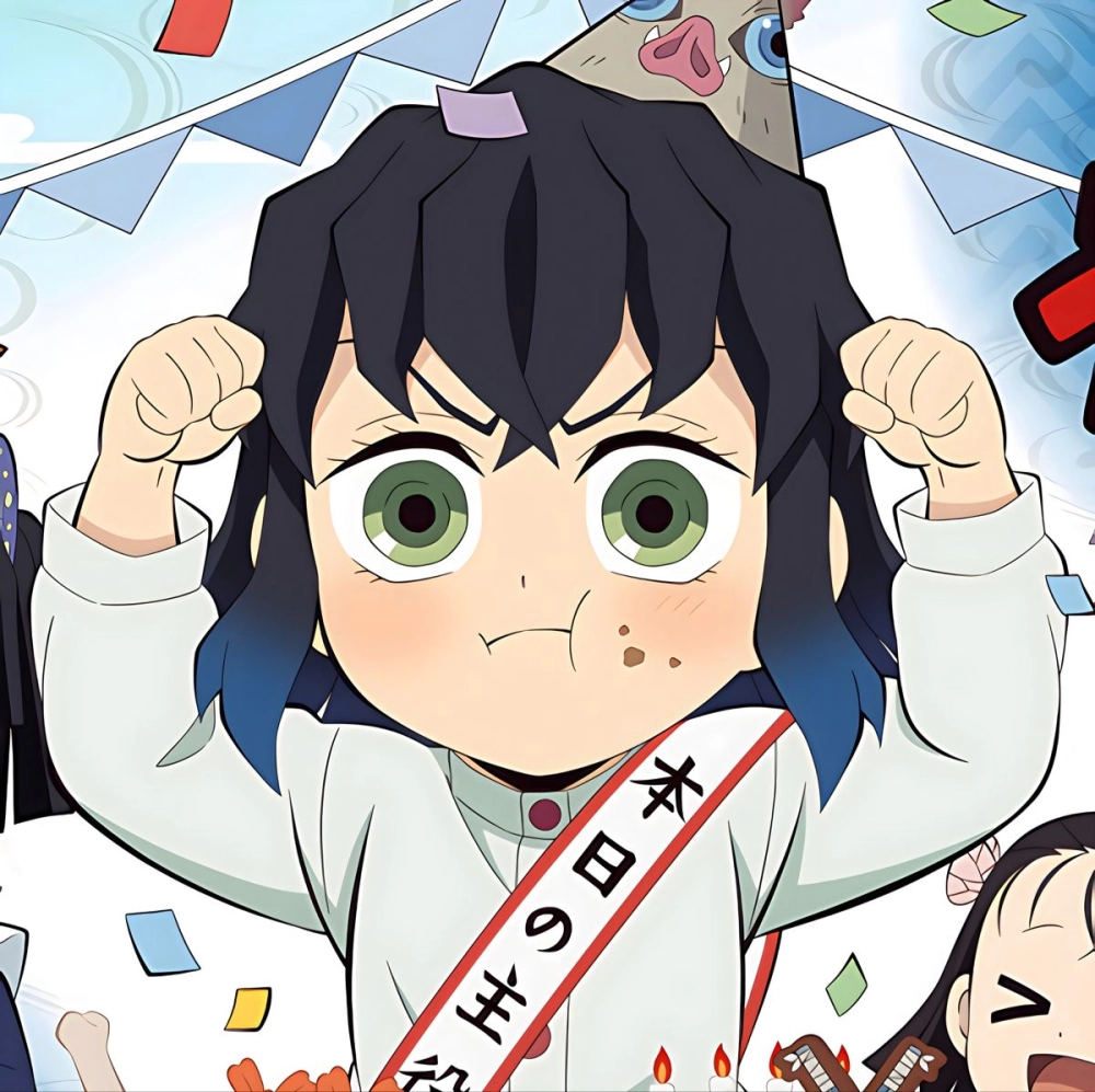 Inosuke drawing full of fiery passion