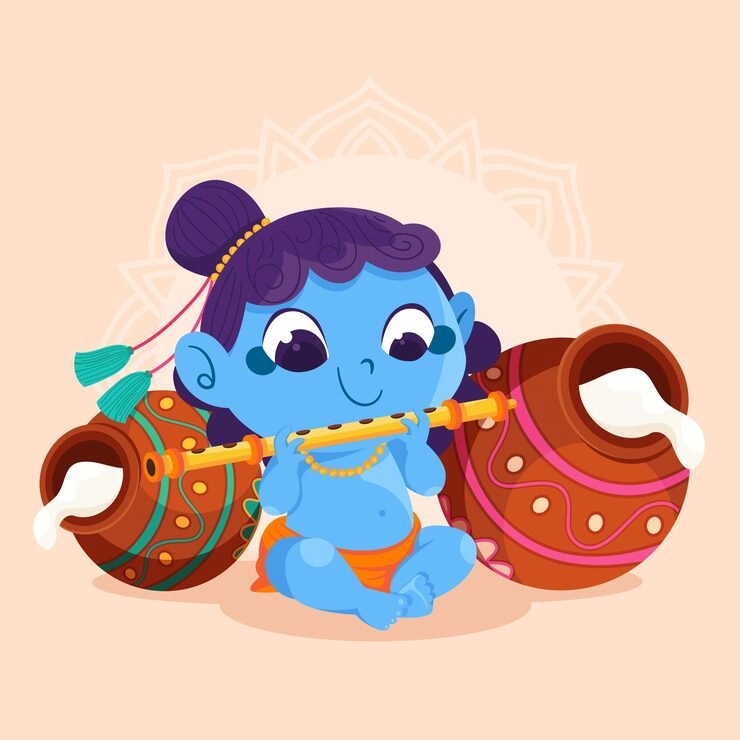 Chibi Krishna Janmashtami celebrates tiny festive charm