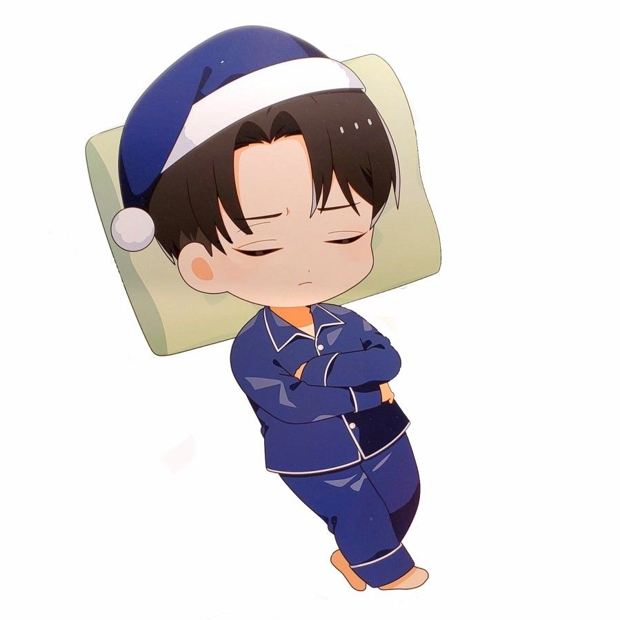 Levi chibi full of strong silent vibes