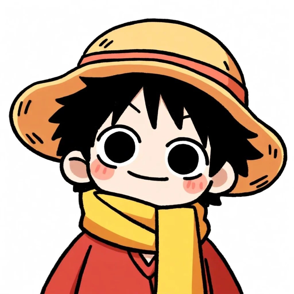 Luffy chibi full of playful spirit