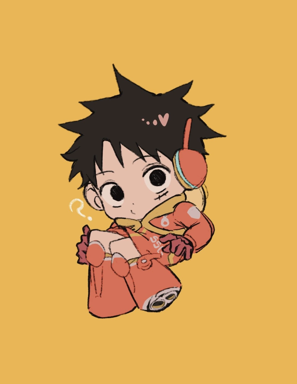 Luffy chibi wallpaper bright and fun