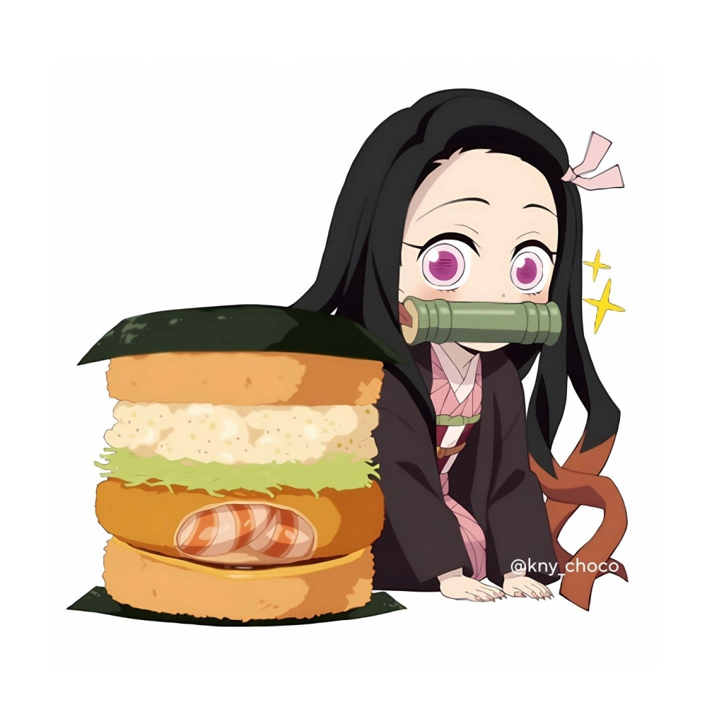 Nezuko chibi images sweet and adorable