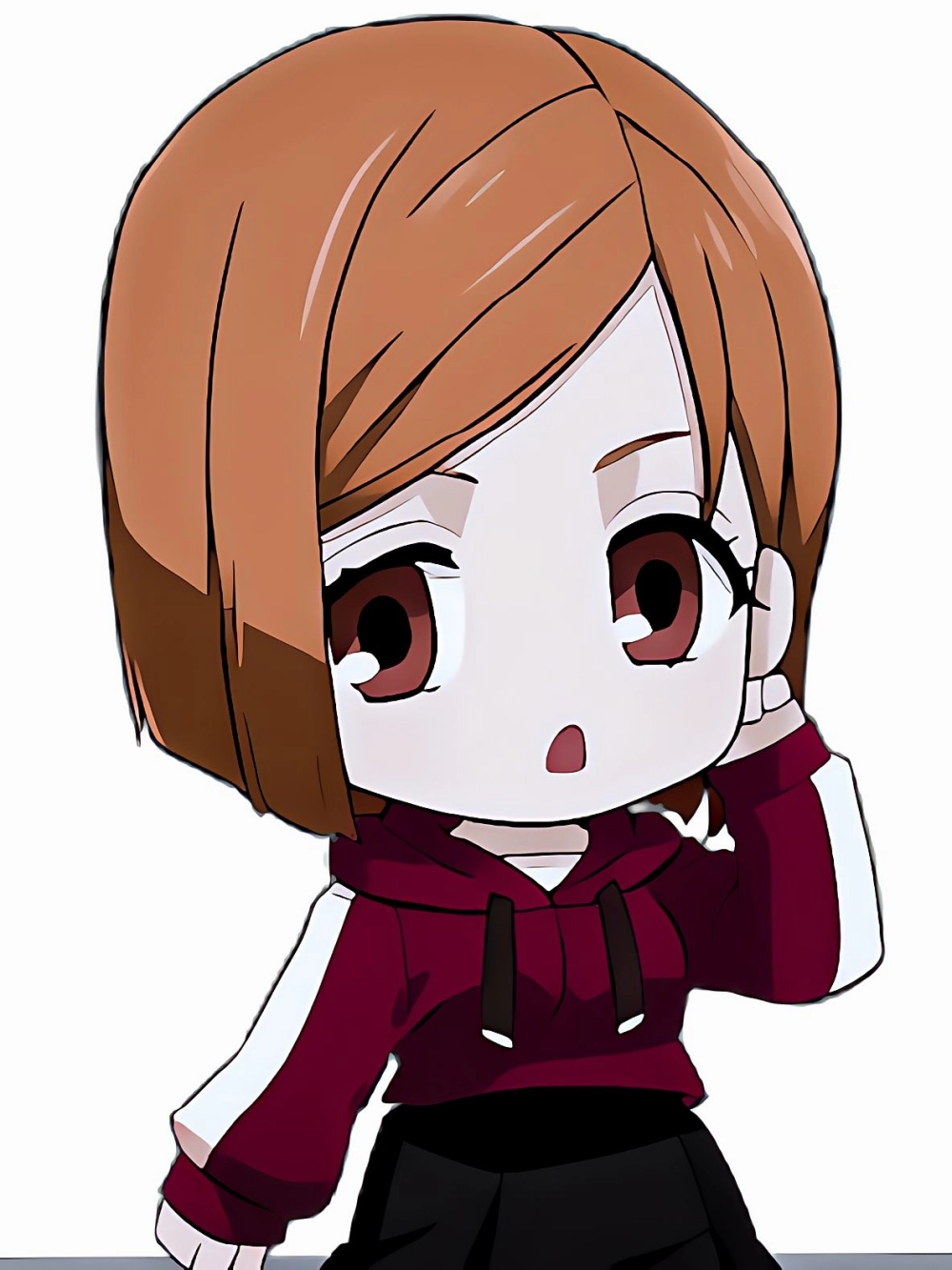 Nobara chibi fanart bursting with energy