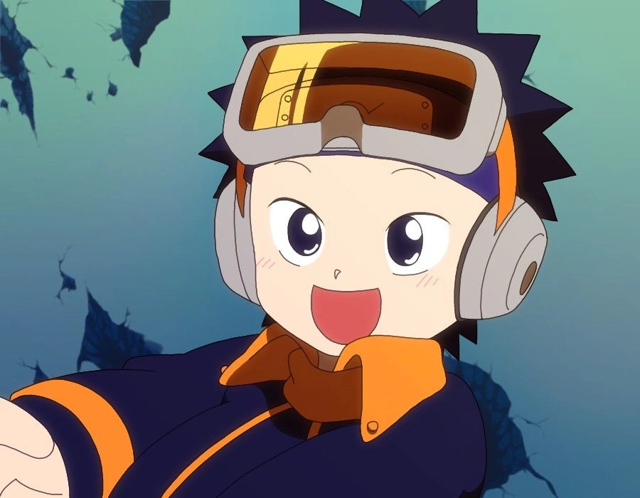Bright smile shines with Obito chibi art