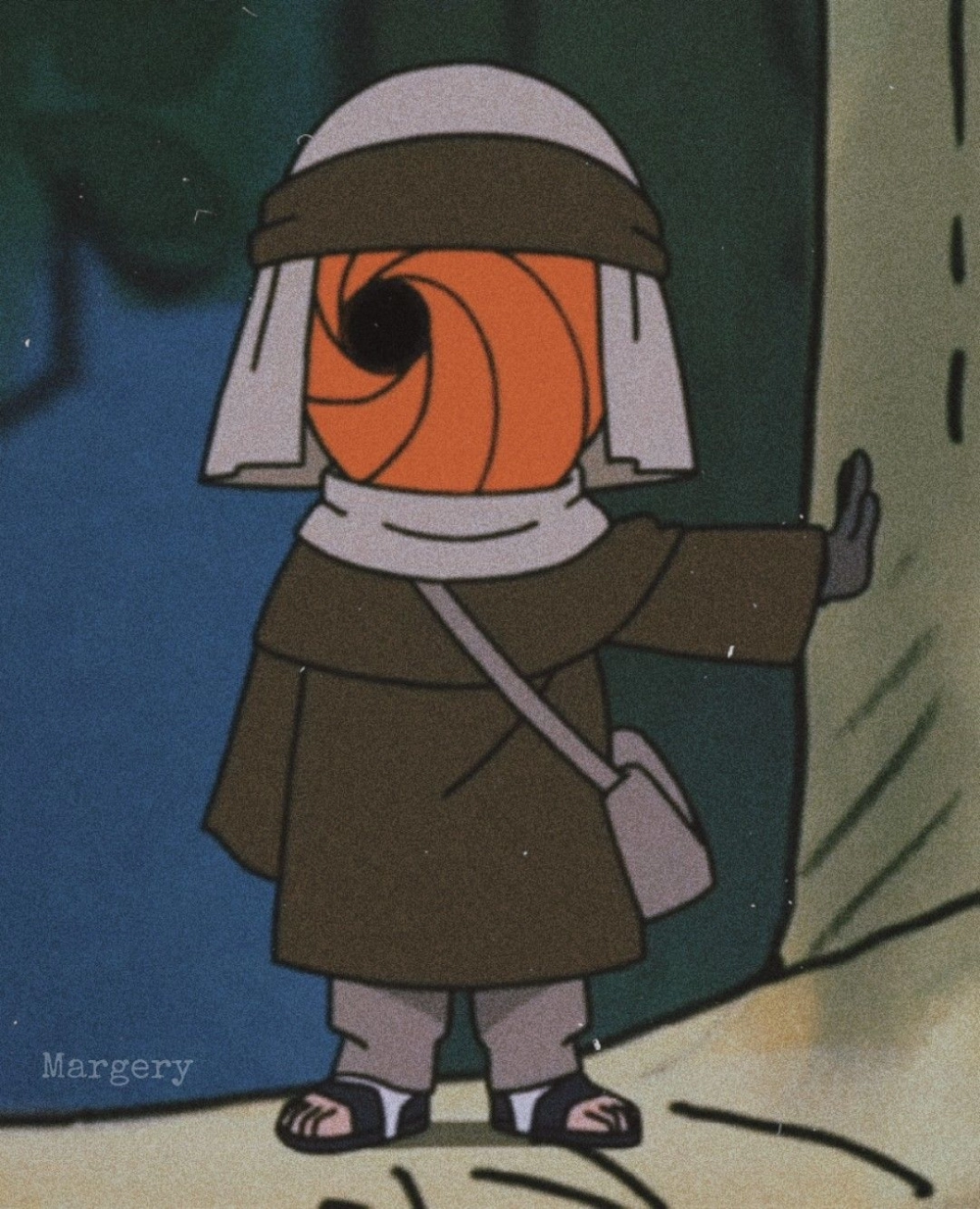 Pure feelings bloom in chibi Obito art