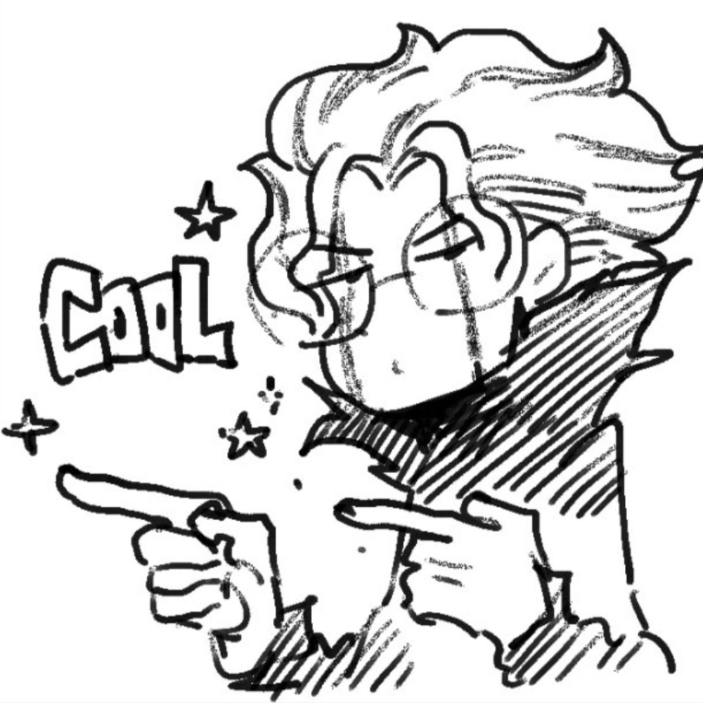 Lovely spirit blooms in Okarun chibi art