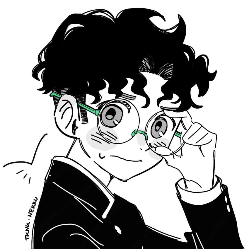 Happy spirit shines with cute Okarun chibi