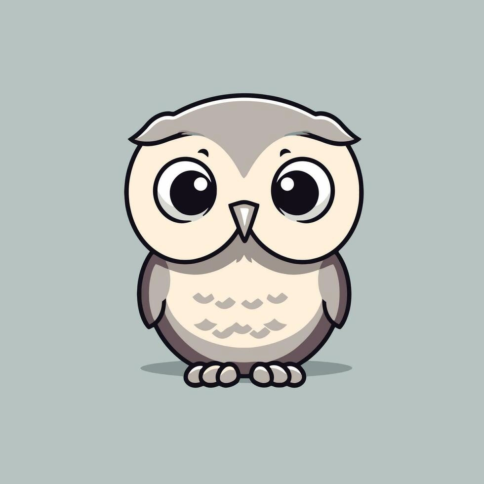 Chibi owl drawing soft strokes of tiny wisdom