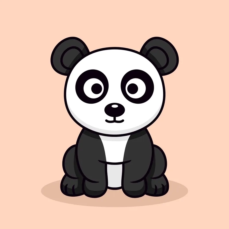 Chibi panda wallpaper brightens screens with delight