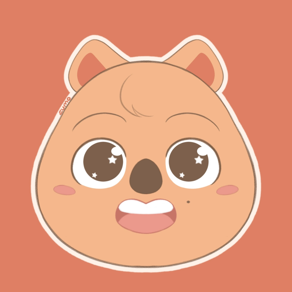 Quokka chibi spreading warmth with sweet style