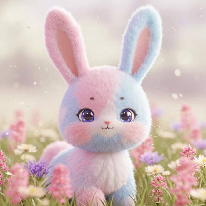Chibi rabbit png filled with charm to light hearts