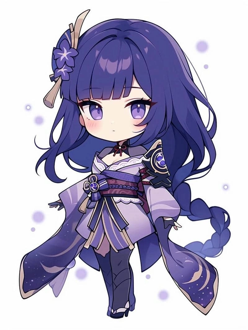 Raiden Shogun wallpaper feels majestic bright