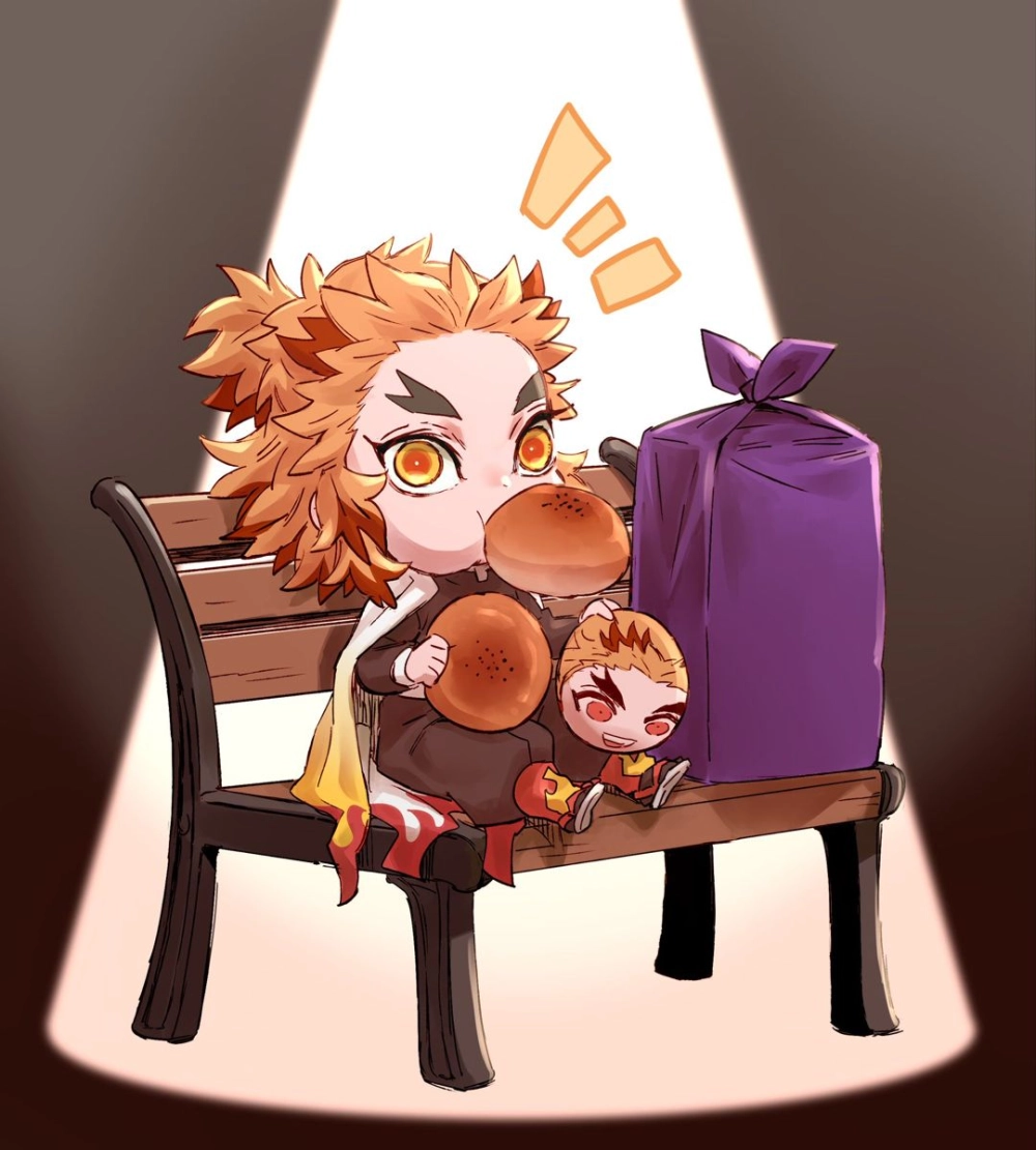 Bright smile warms with Rengoku chibi art