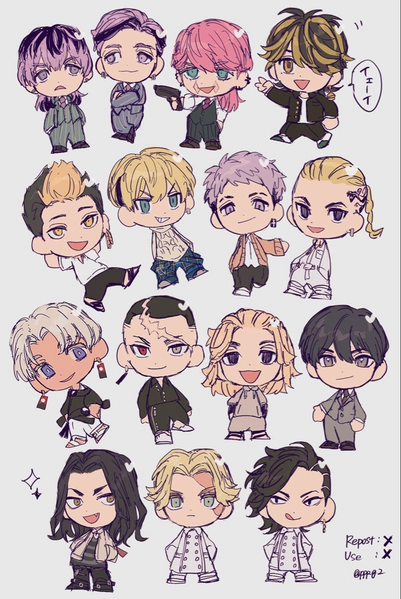 Mikey chibi capturing fearless sweet vibes