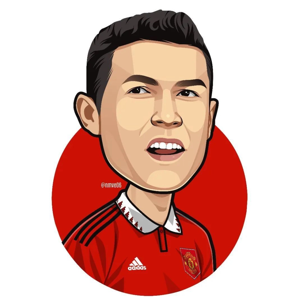 Ronaldo chibi art shines with colorful tiny style