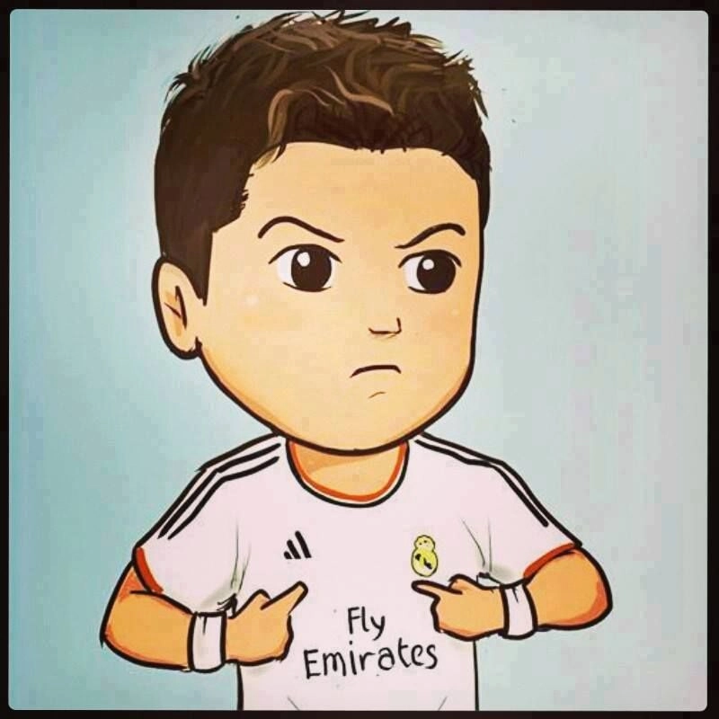 Ronaldo chibi picture shows lively tiny energy