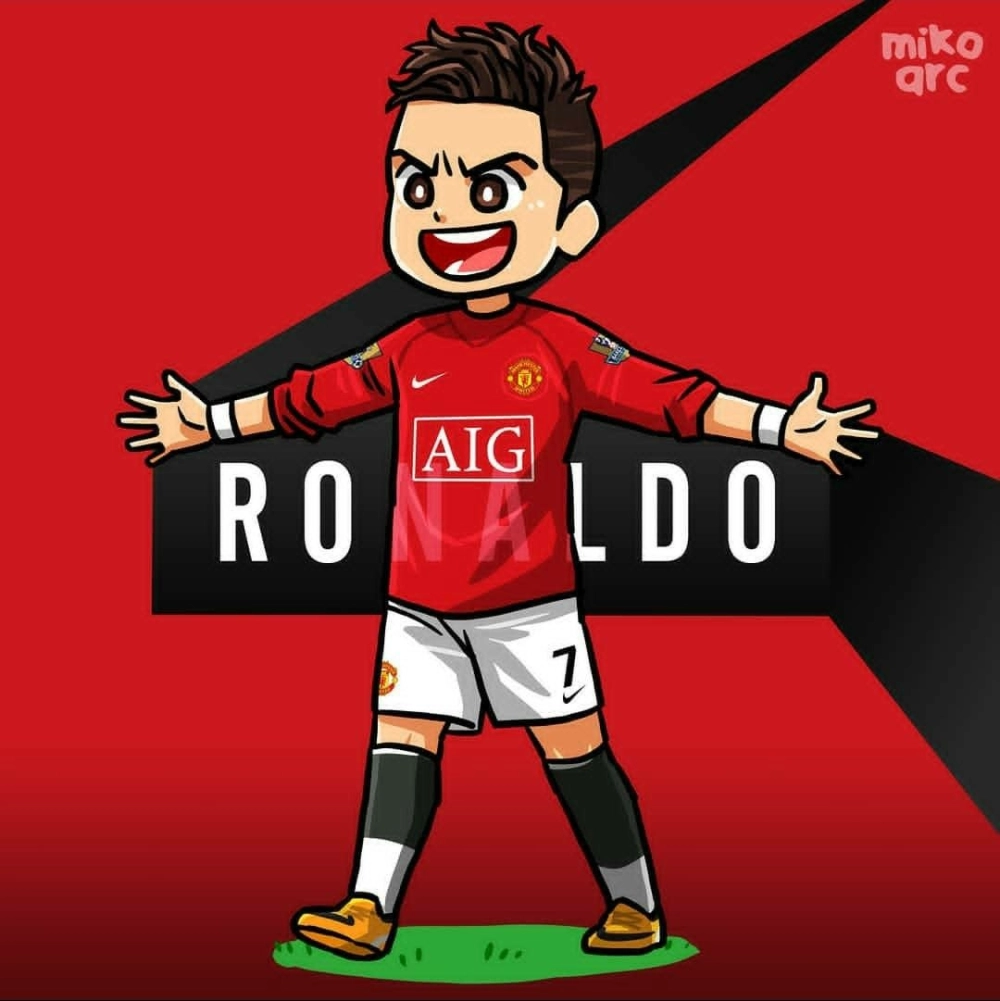 Chibi Ronaldo shows tiny football star charm