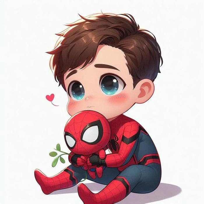 Spiderman chibi feels cute and heroic