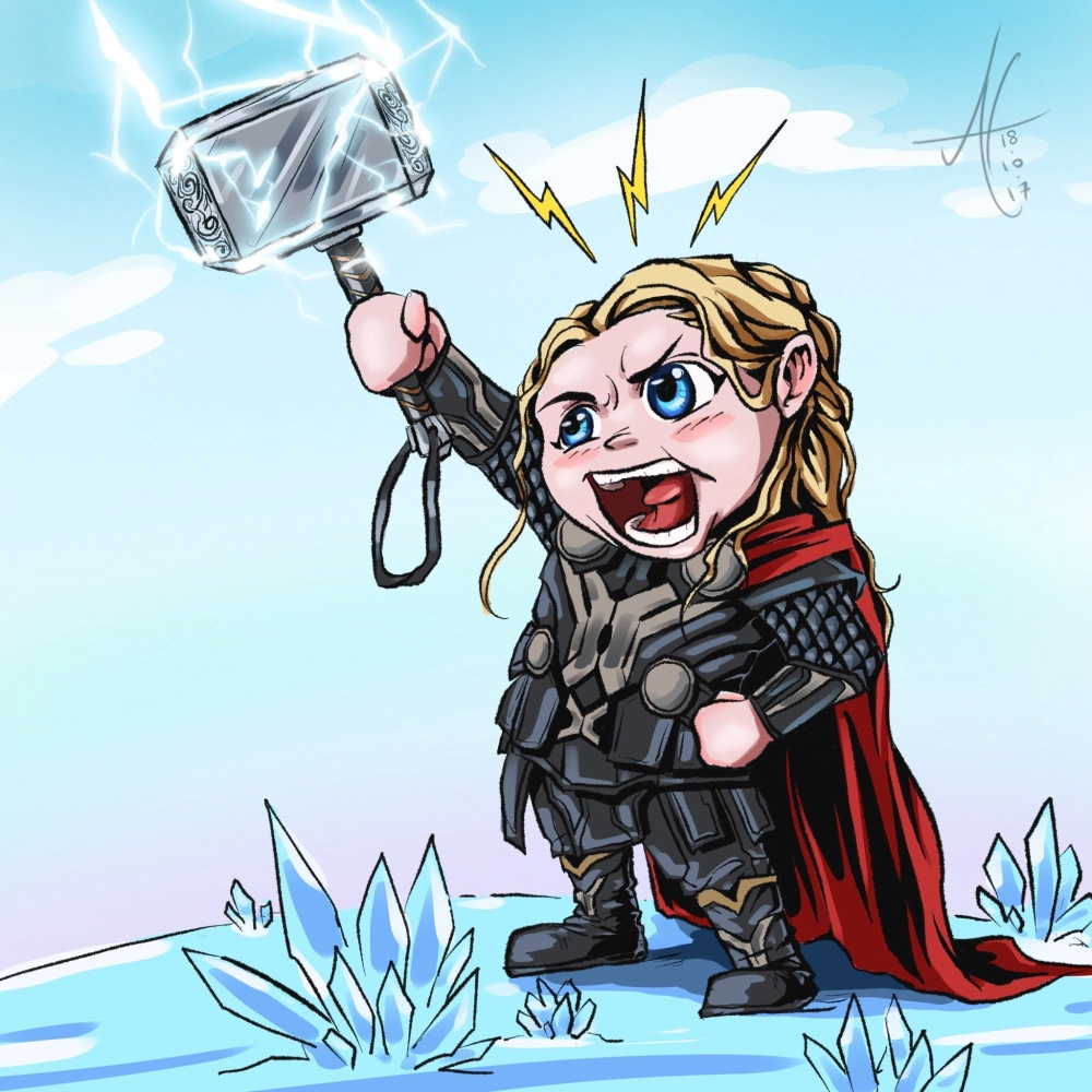 Cute Chibi Thor melts hearts instantly