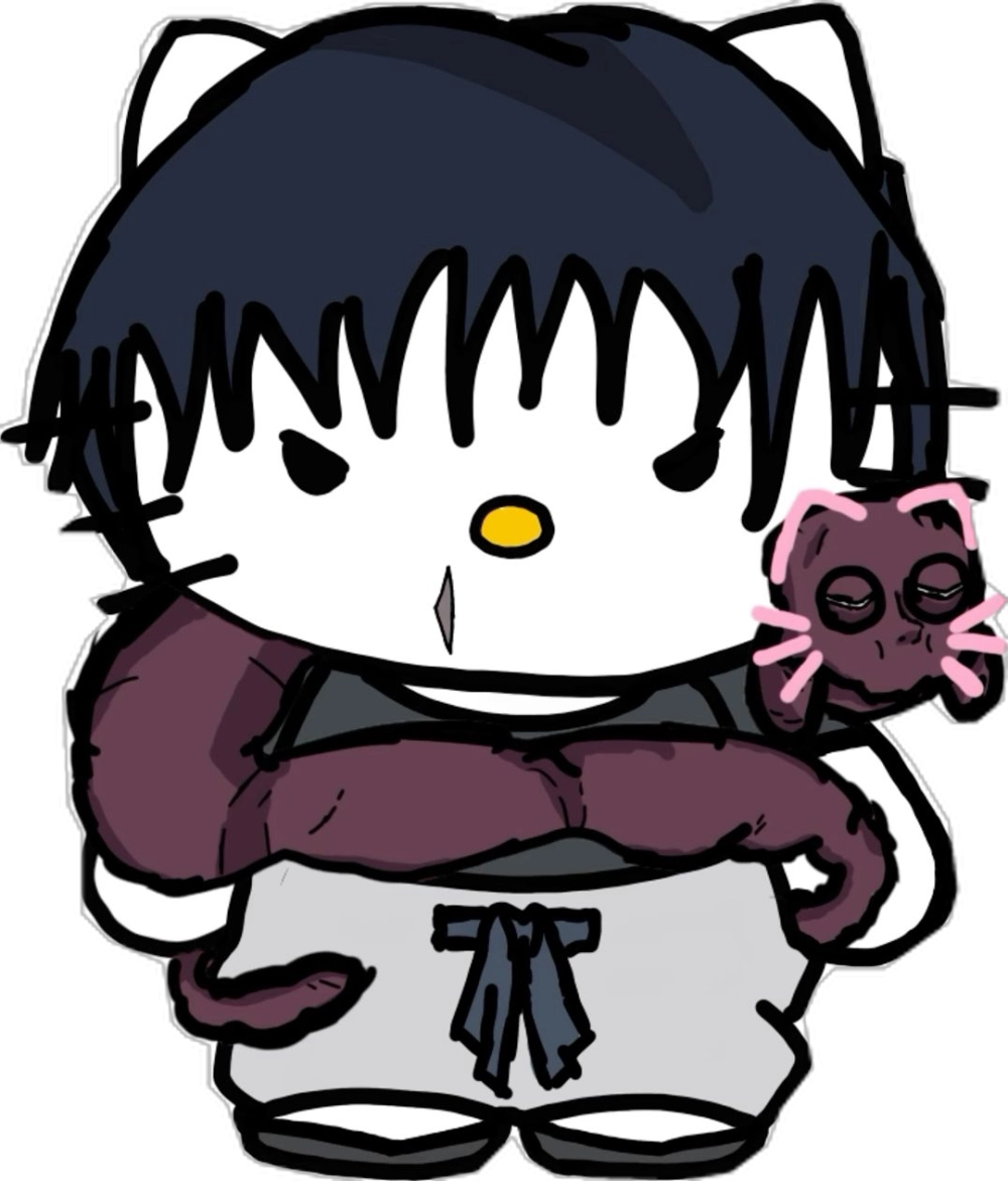 Cool vibe blooms in chibi Toji Fushiguro art