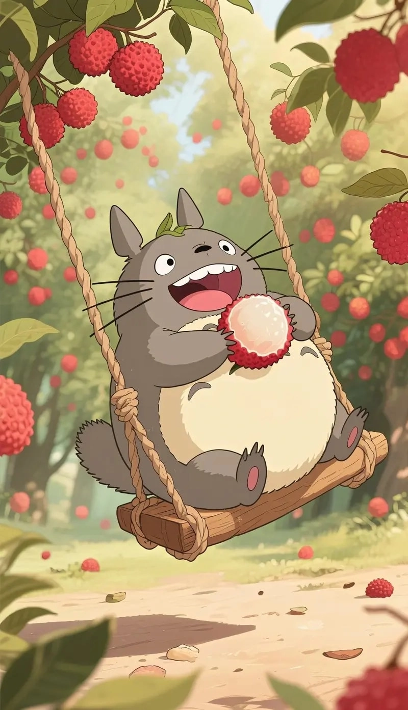 Chibi Totoro fanart spreads warm happiness