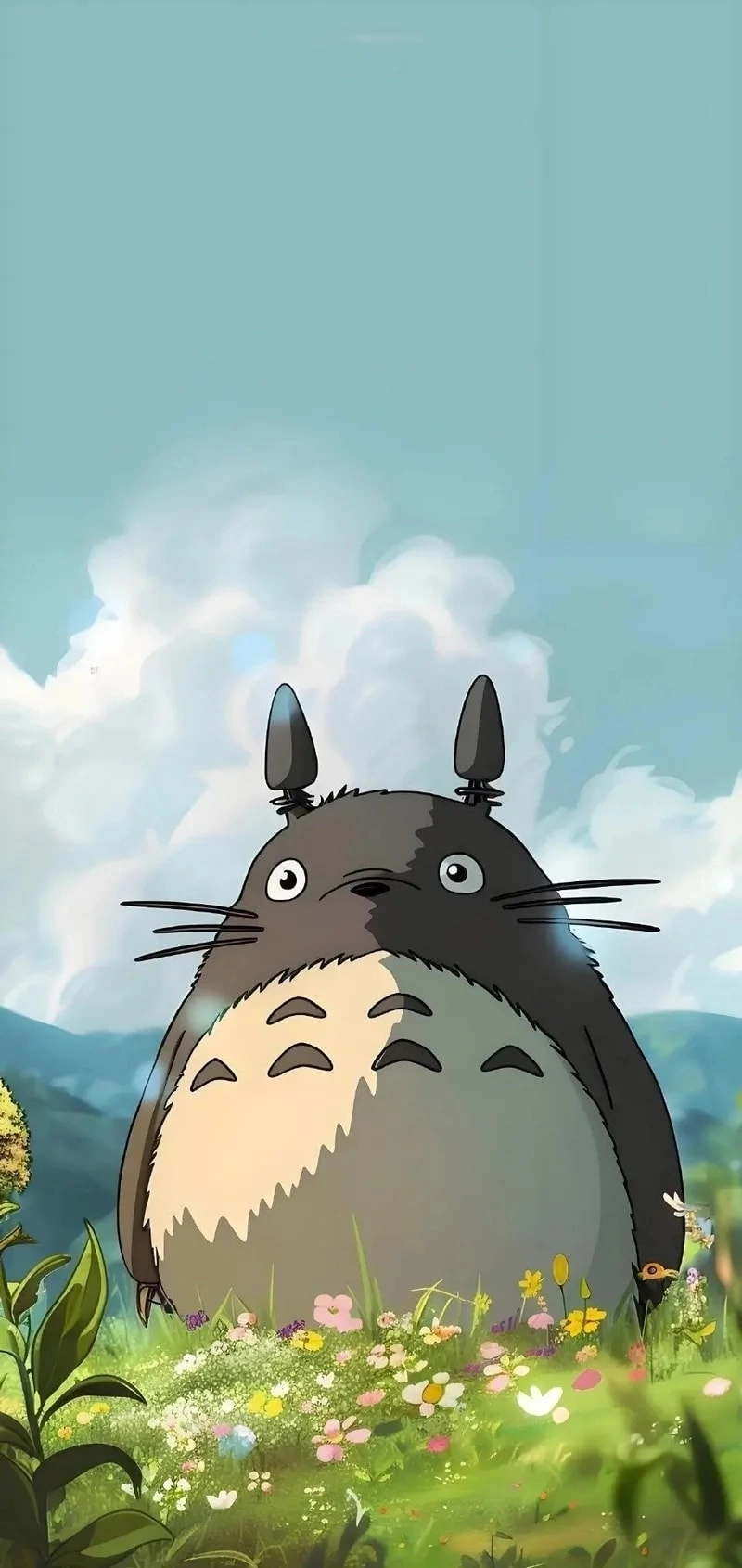 Chibi Totoro art feels dreamy and sweet