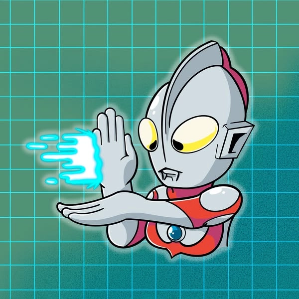 Chibi Ultraman art shines with adorable strength