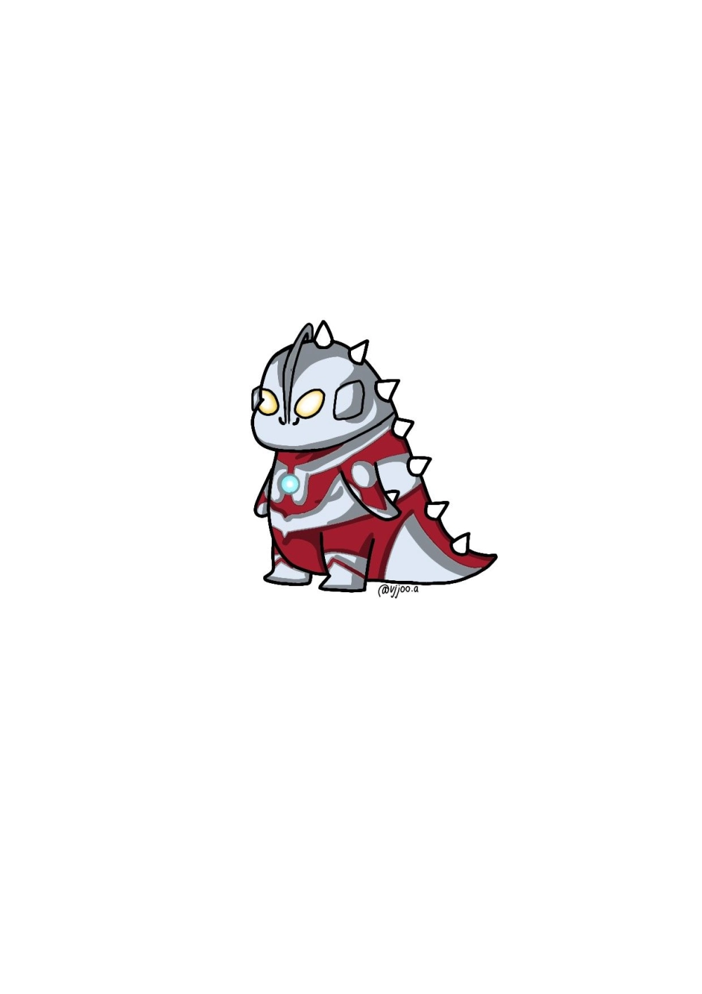 Ultraman chibi fanart reveals playful adventure