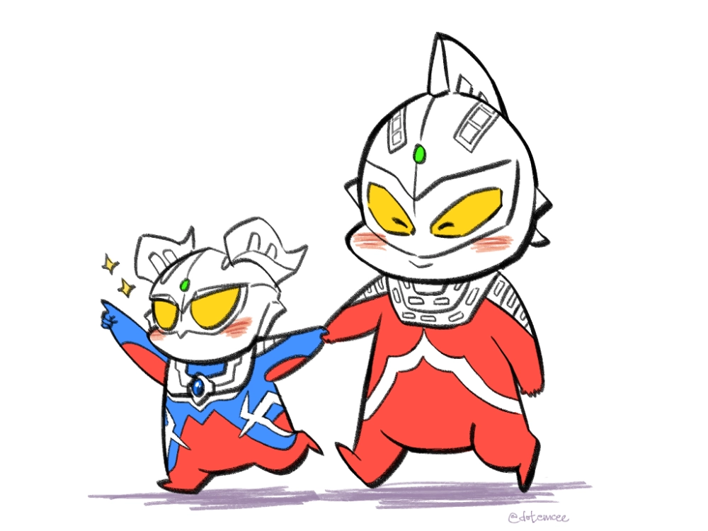 Ultraman chibi drawing shows fun heroic style