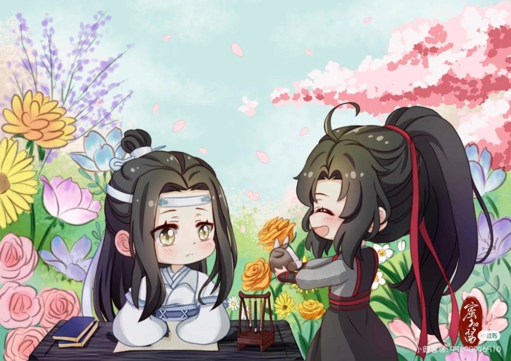 Chibi Wangxian fanart crafted with love