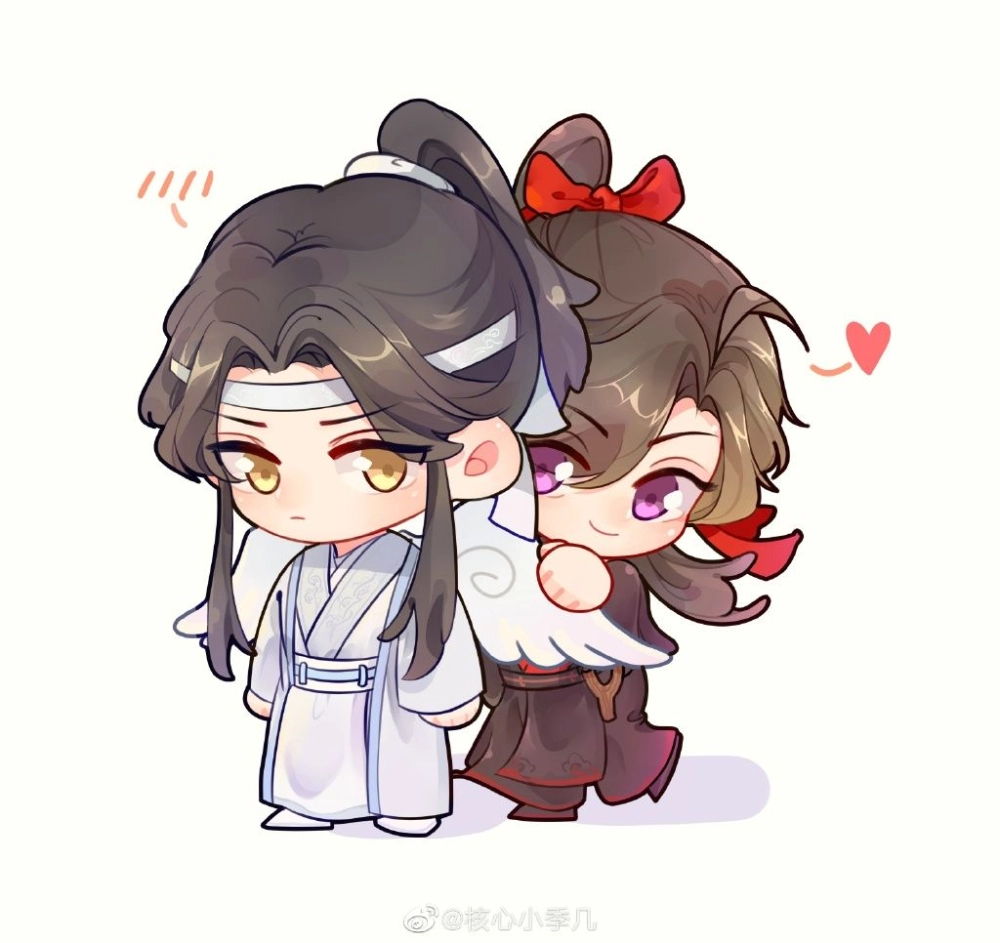 Wangxian fanart showing timeless love