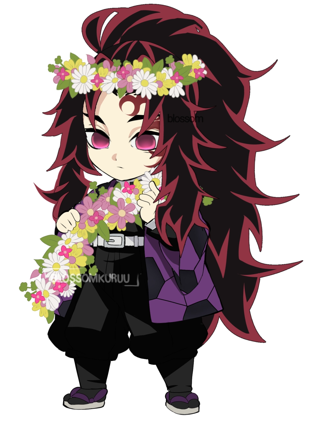 Graceful strokes shine in Yoriichi Tsugikuni drawing