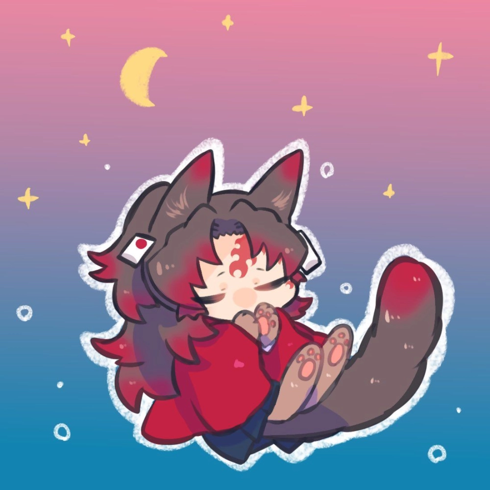 Bold colors spark in Yoriichi chibi wallpaper