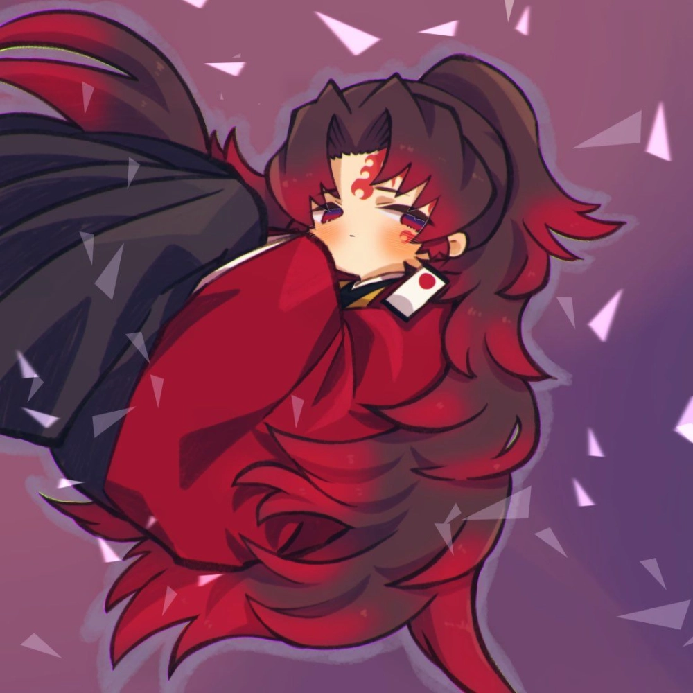 Creative strokes glow in Yoriichi chibi drawing