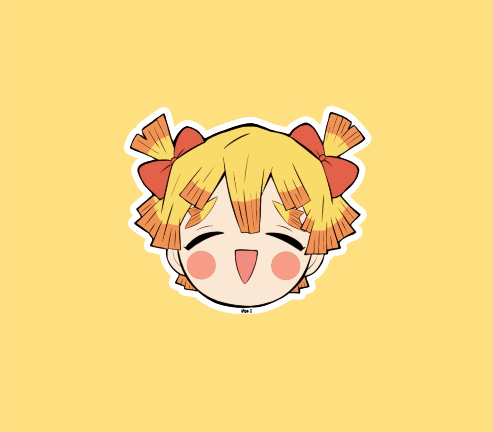 Gentle charm sparks in Zenitsu Agatsuma chibi