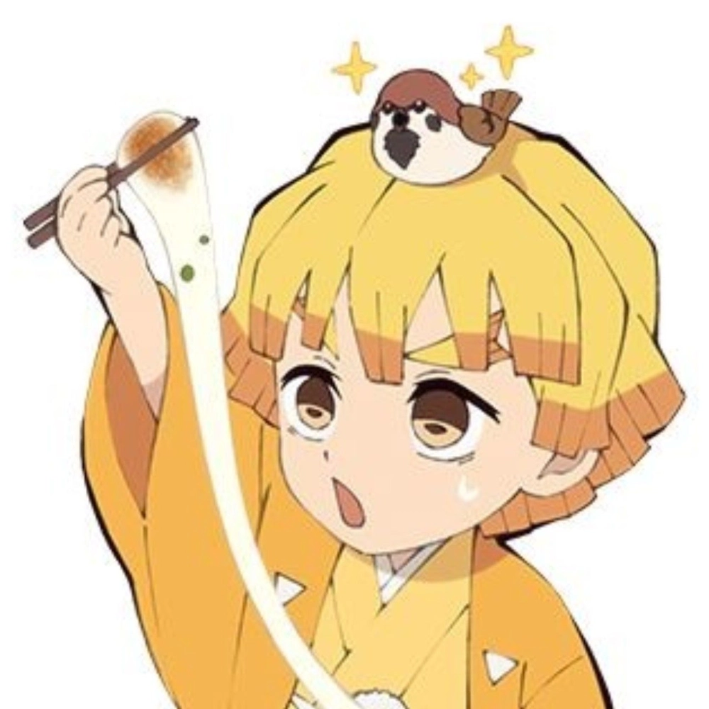 Cool vibe blooms in Zenitsu chibi wallpaper