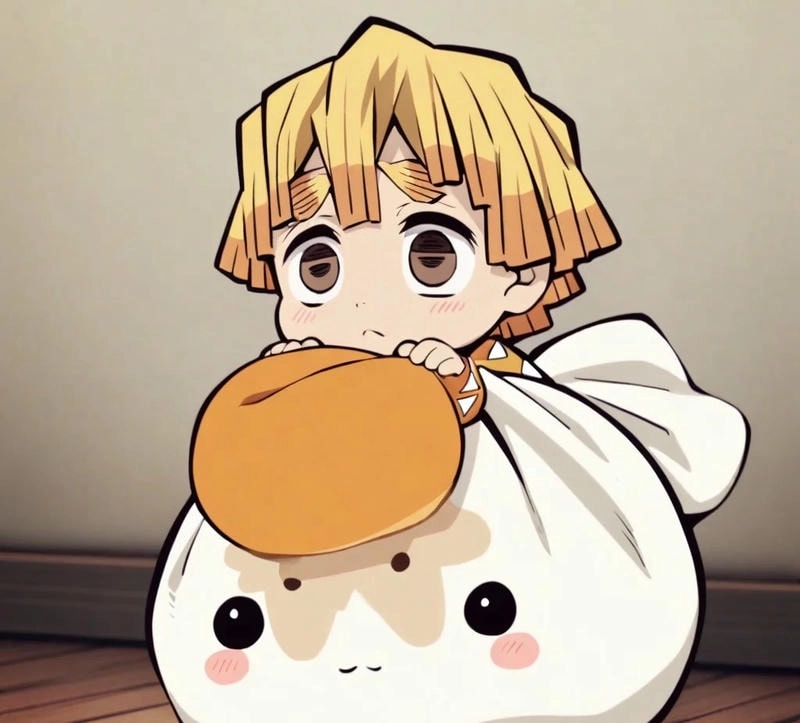 Fiery spirit lives in Zenitsu wallpaper scene