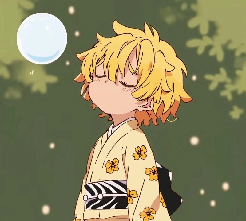 Strong lines glow in Zenitsu drawing style