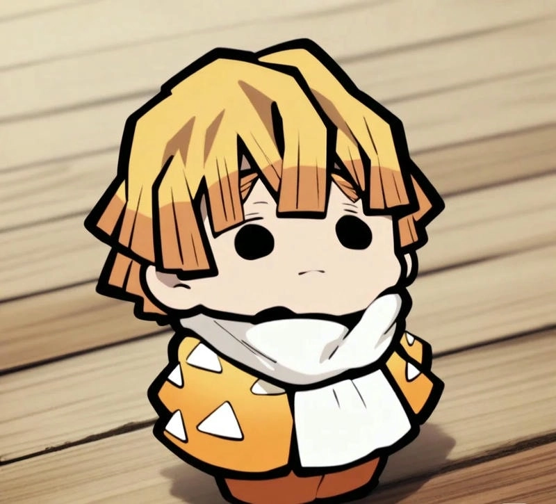 Lovely mood spreads with kawaii Zenitsu chibi