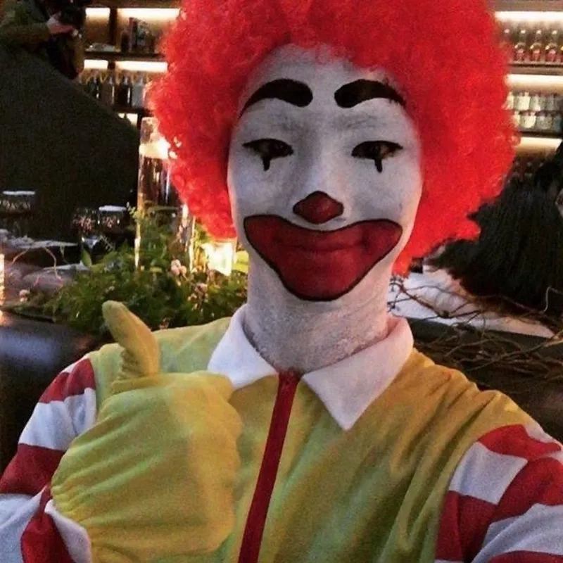 A versatile clown meme template.